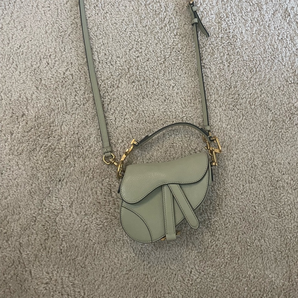 Christian Dior micro mini saddle